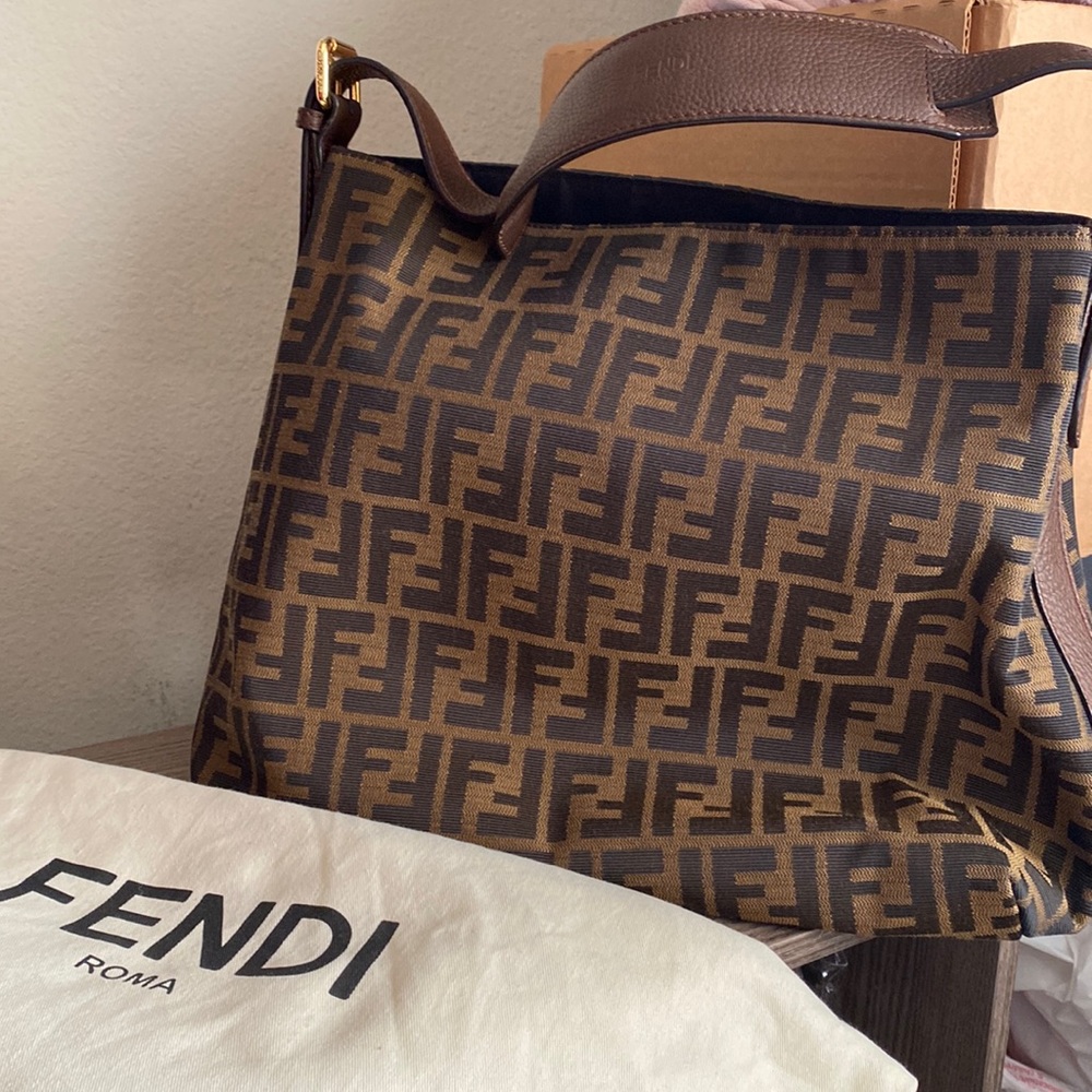 Fendi Zucca Small Hobo Bag